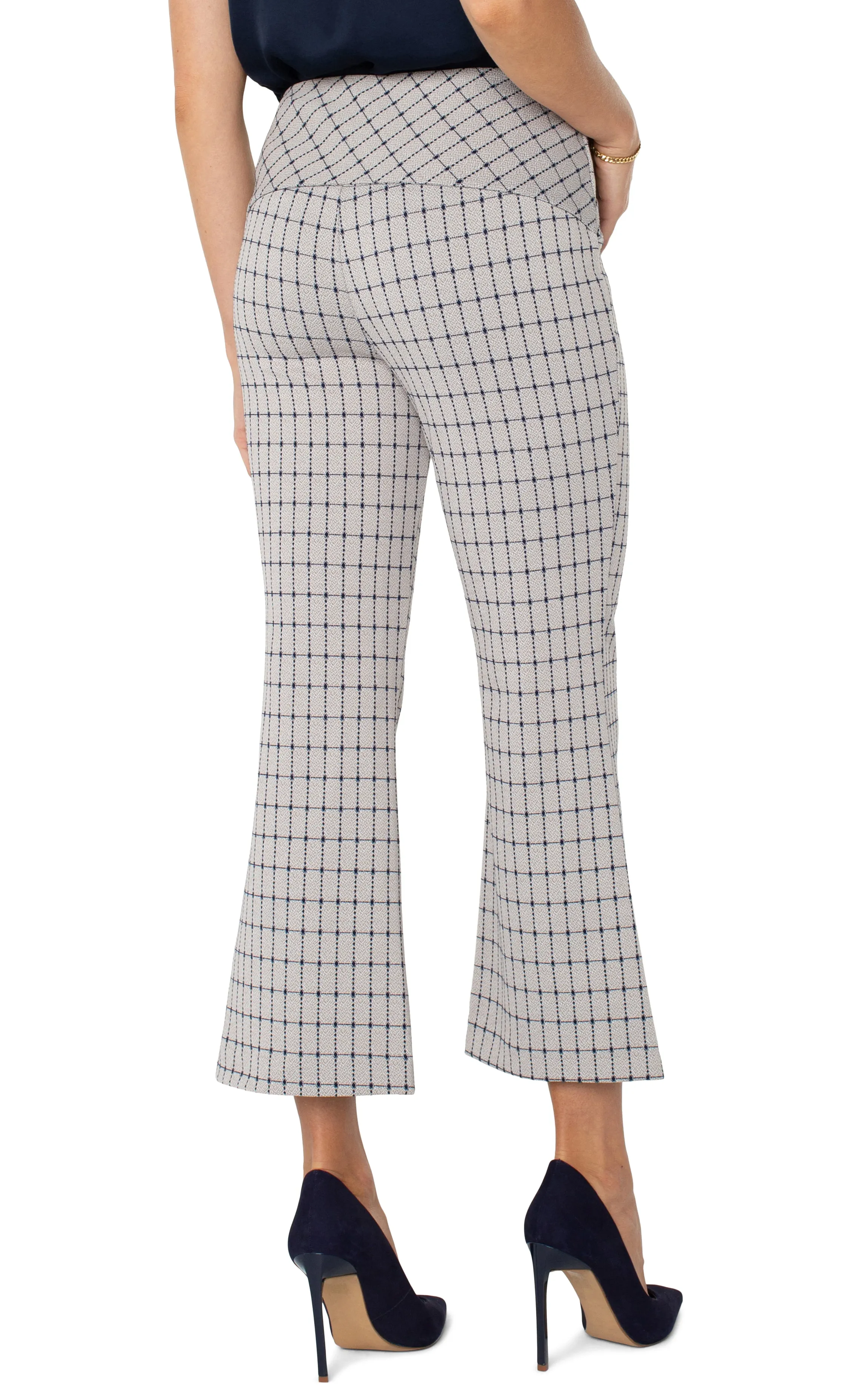 Navy Taupe Stella Kick Flare