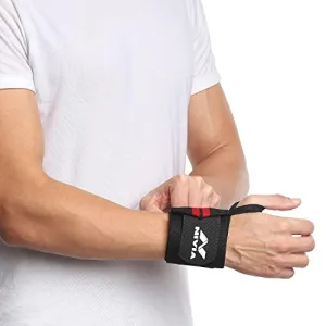 Nivia 11041 Cotton Thumb Wrist Support (RED)