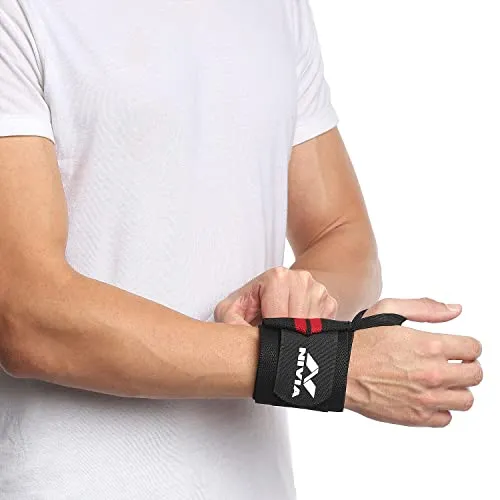 Nivia 11041 Cotton Thumb Wrist Support (RED)