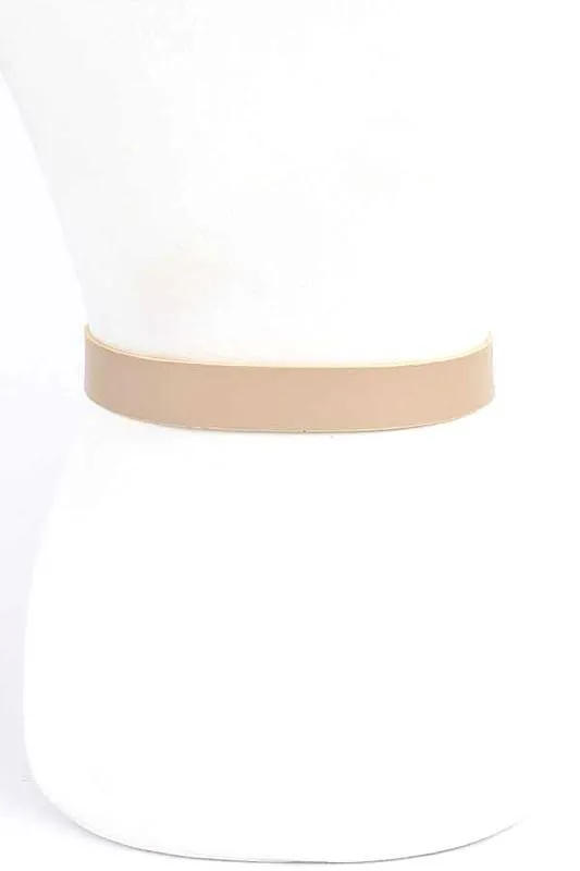 Nude Double ring buckle fashion belt