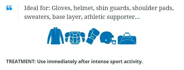 Odor Destroyer for Sports Gear