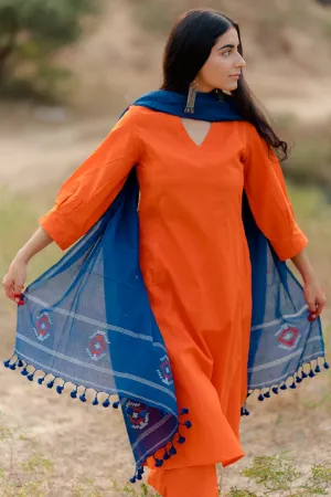 Orange Kurta Set