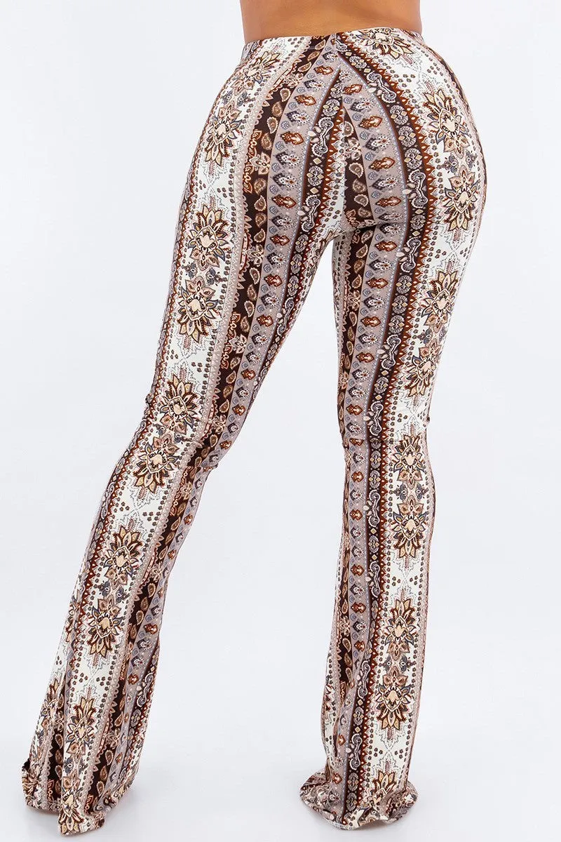P1890 Brown flare legging