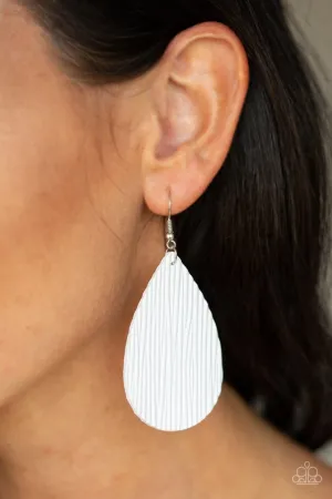 Paparazzi Natural Resource Earrings White