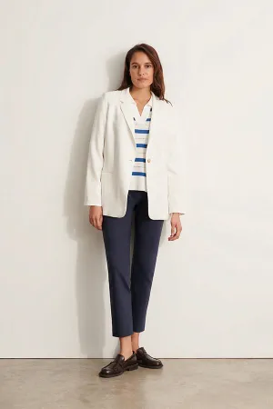 PICO11 NAVY STRAIGHT TROUSERS