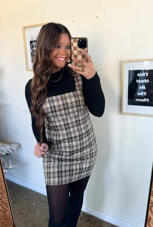 PLAID ABOUT YOU DRESS
