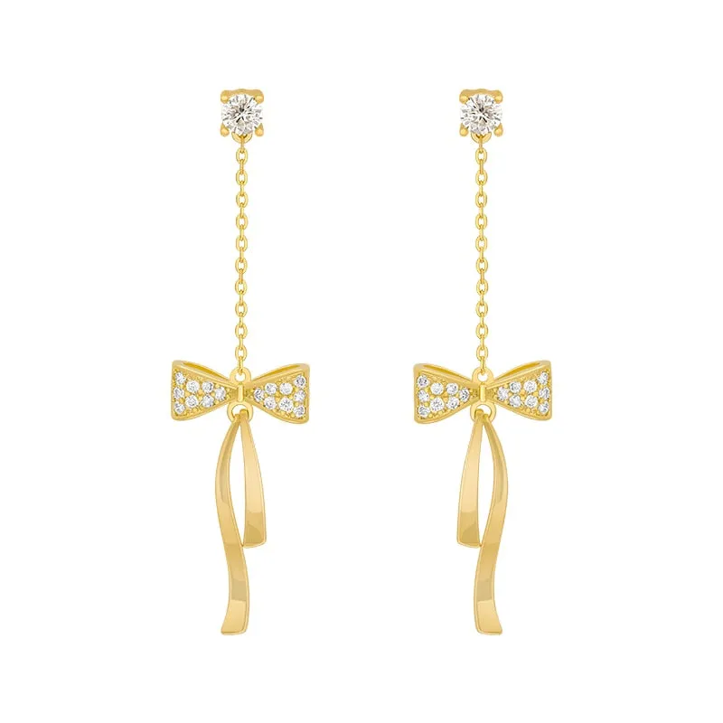 Plush bow Inspired Trendy earrings