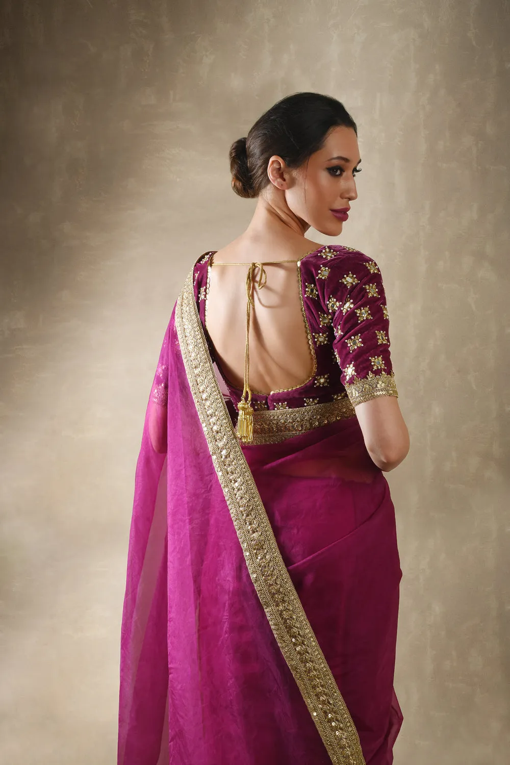 Pomegranate Saree Set