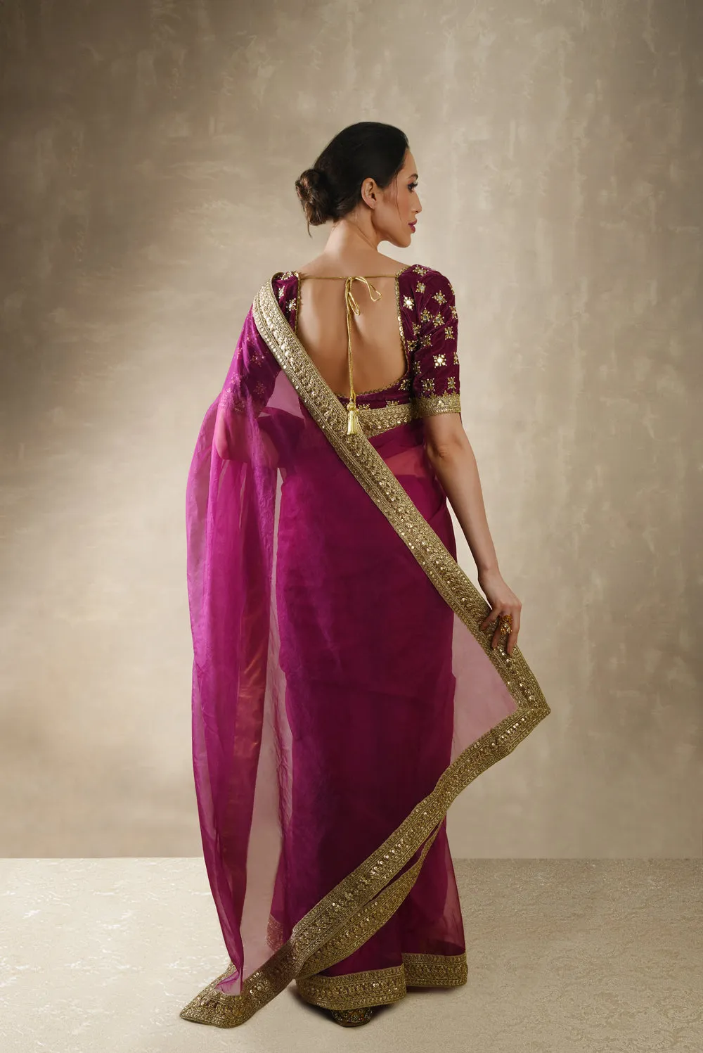 Pomegranate Saree Set