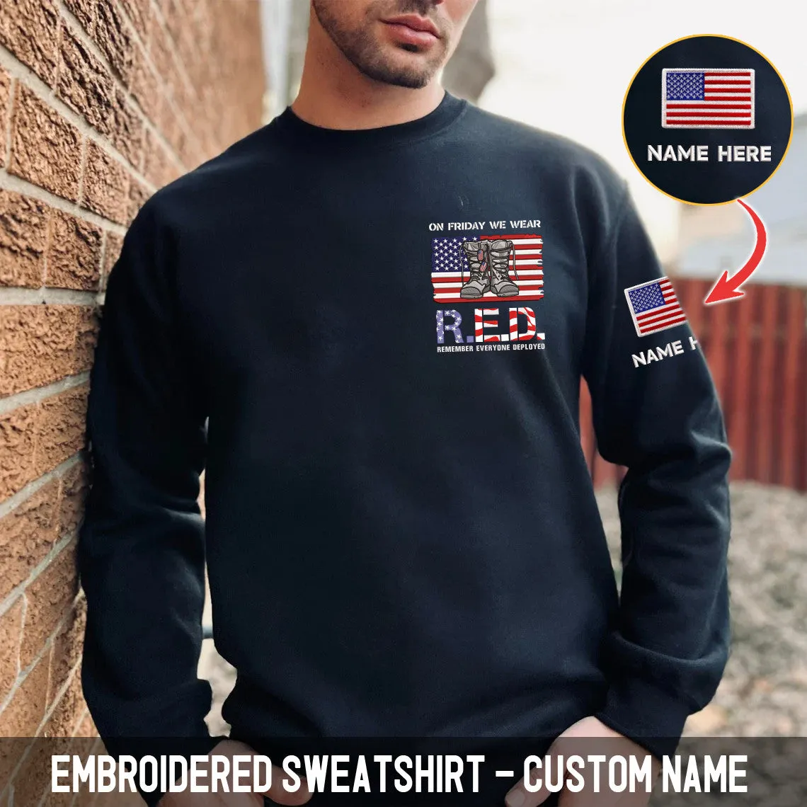 R.E.D Friday Remembrance Sweatshirt and Hoodie: Wear Red, Show Your Patriotism