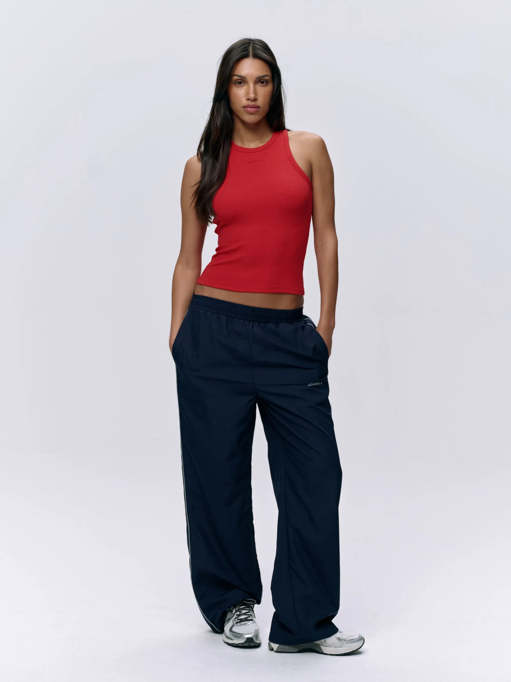 Rib Racer Vest Top - Classic Red