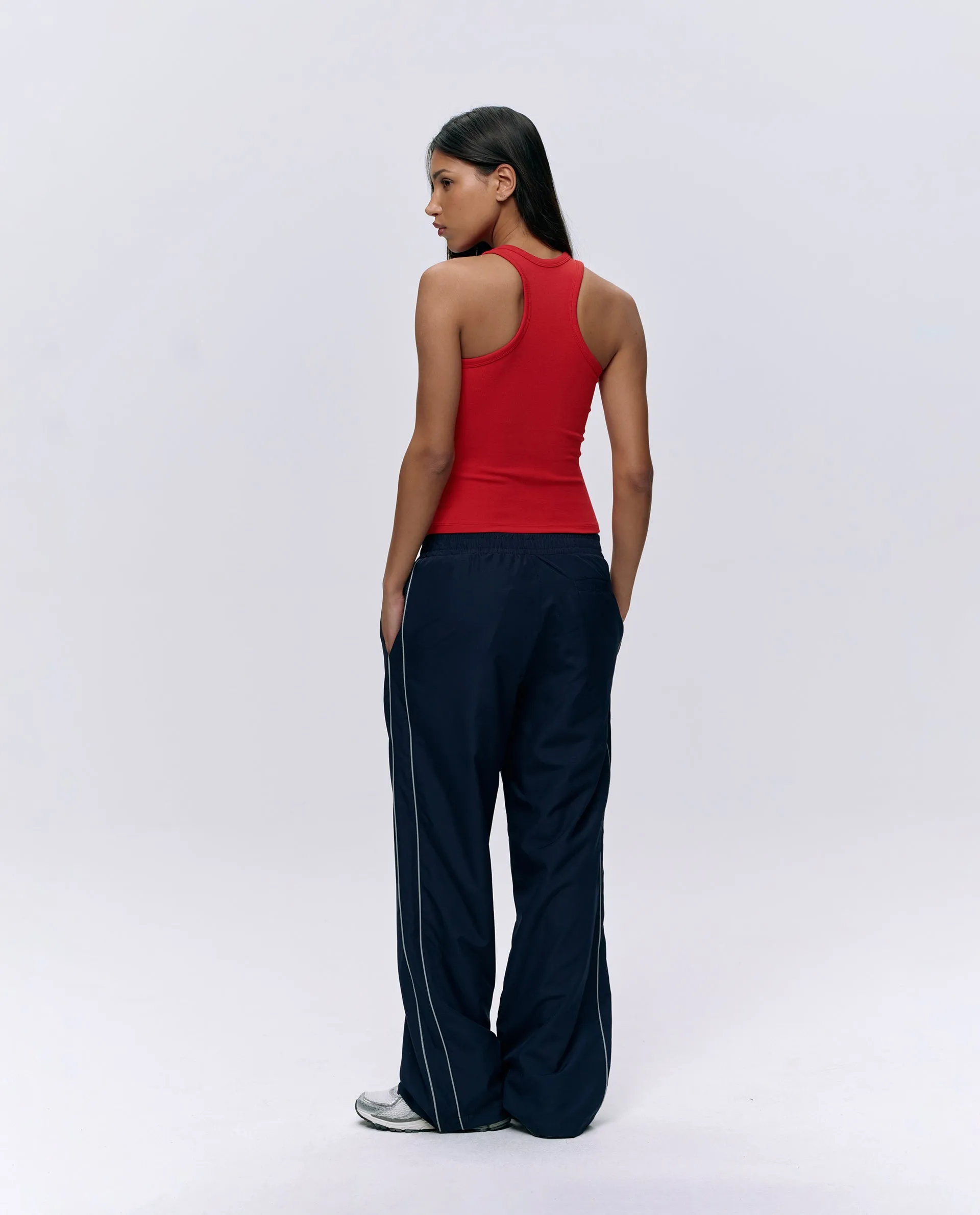 Rib Racer Vest Top - Classic Red