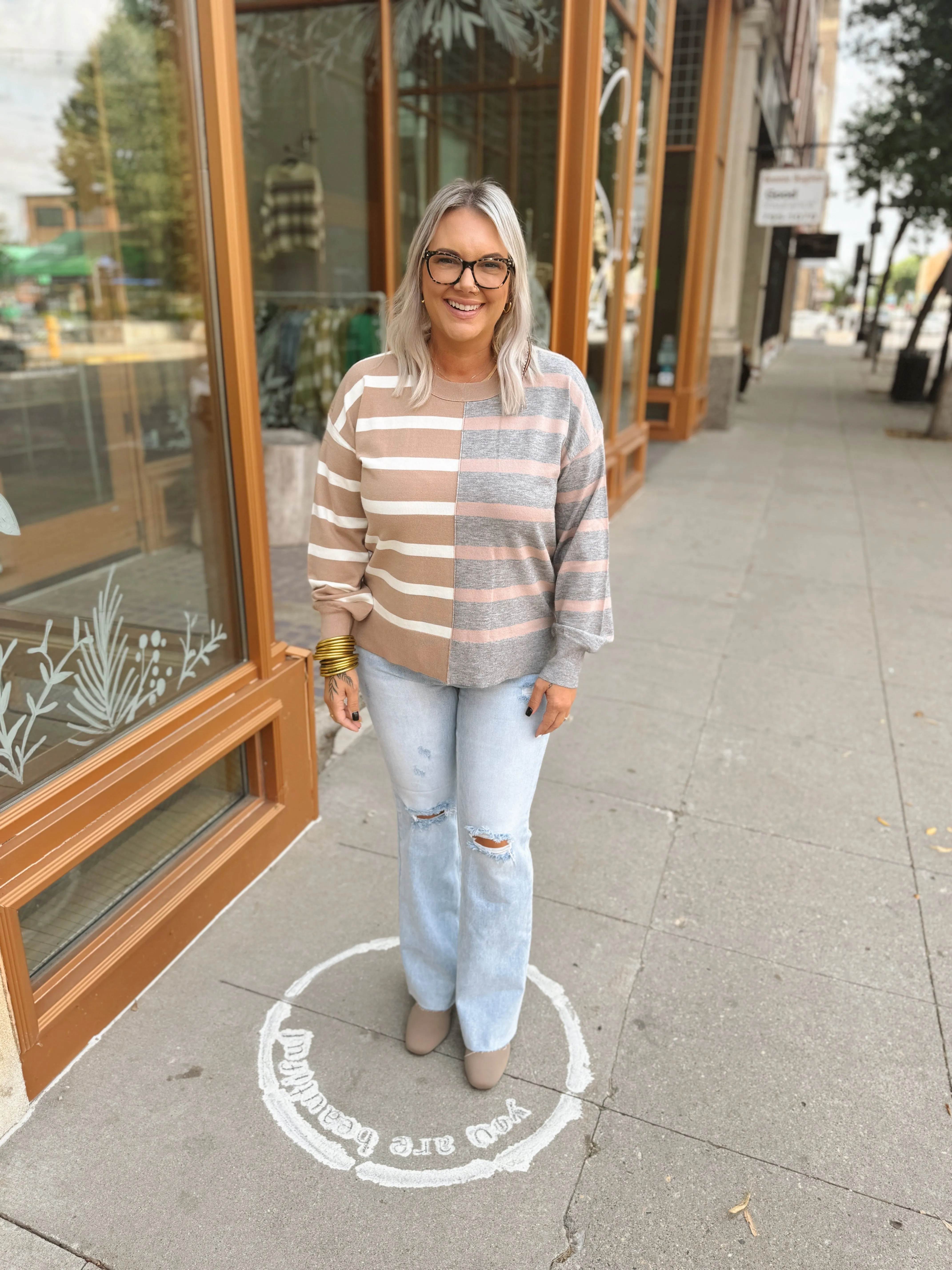 Risen Light Wash Flare Jeans