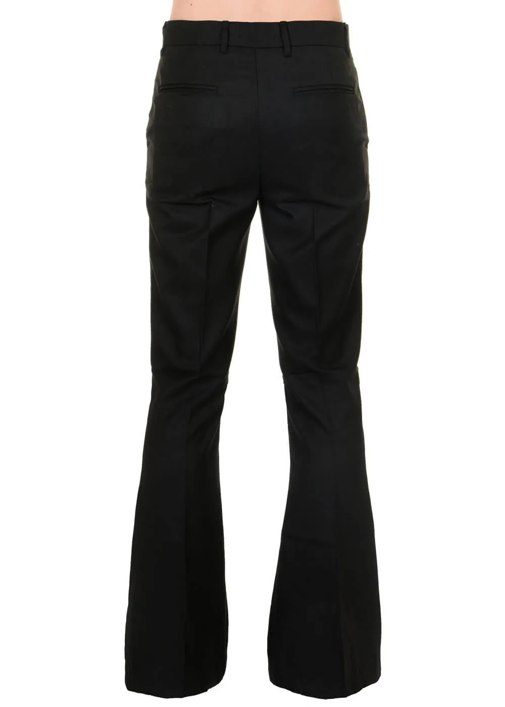 Run &amp; Fly Men's Presley 70's Flare Bell Bottom Pants Black