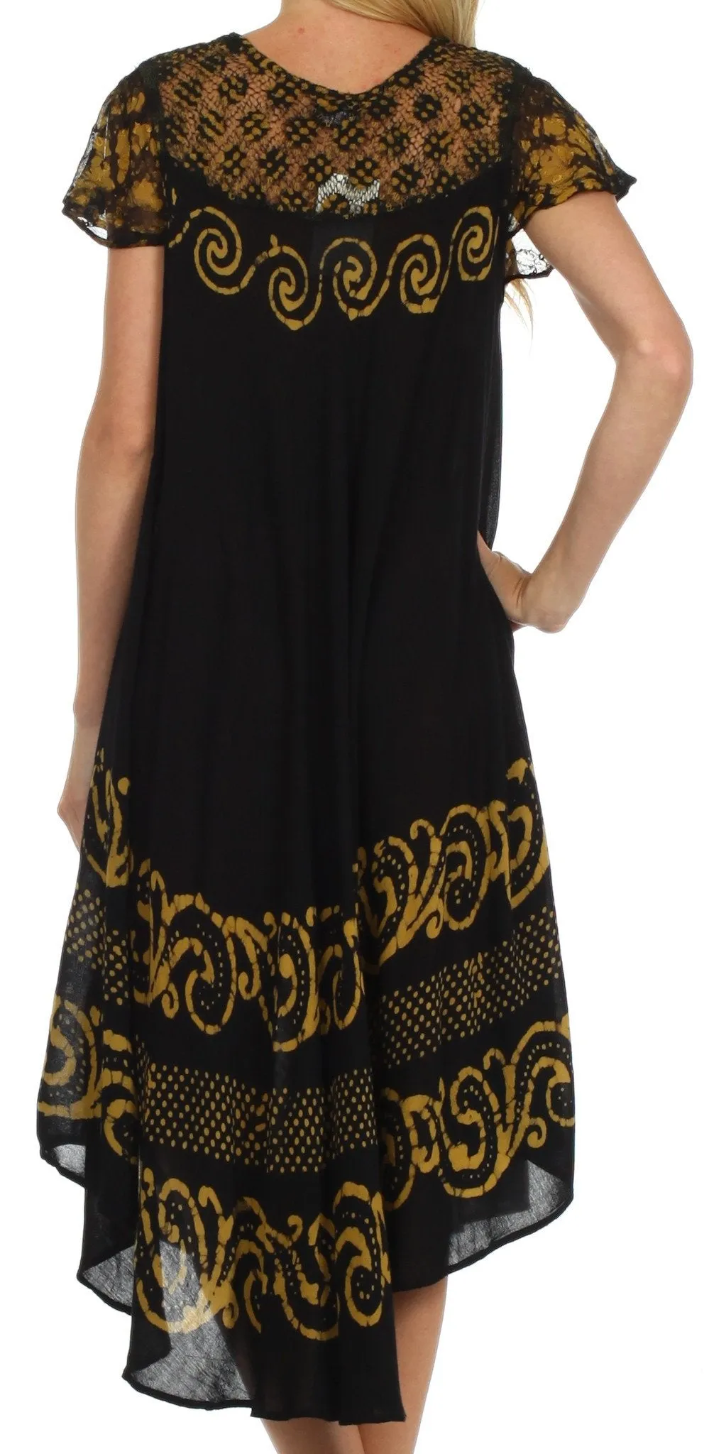 Sakkas Calista Embroidered Caftan Dress