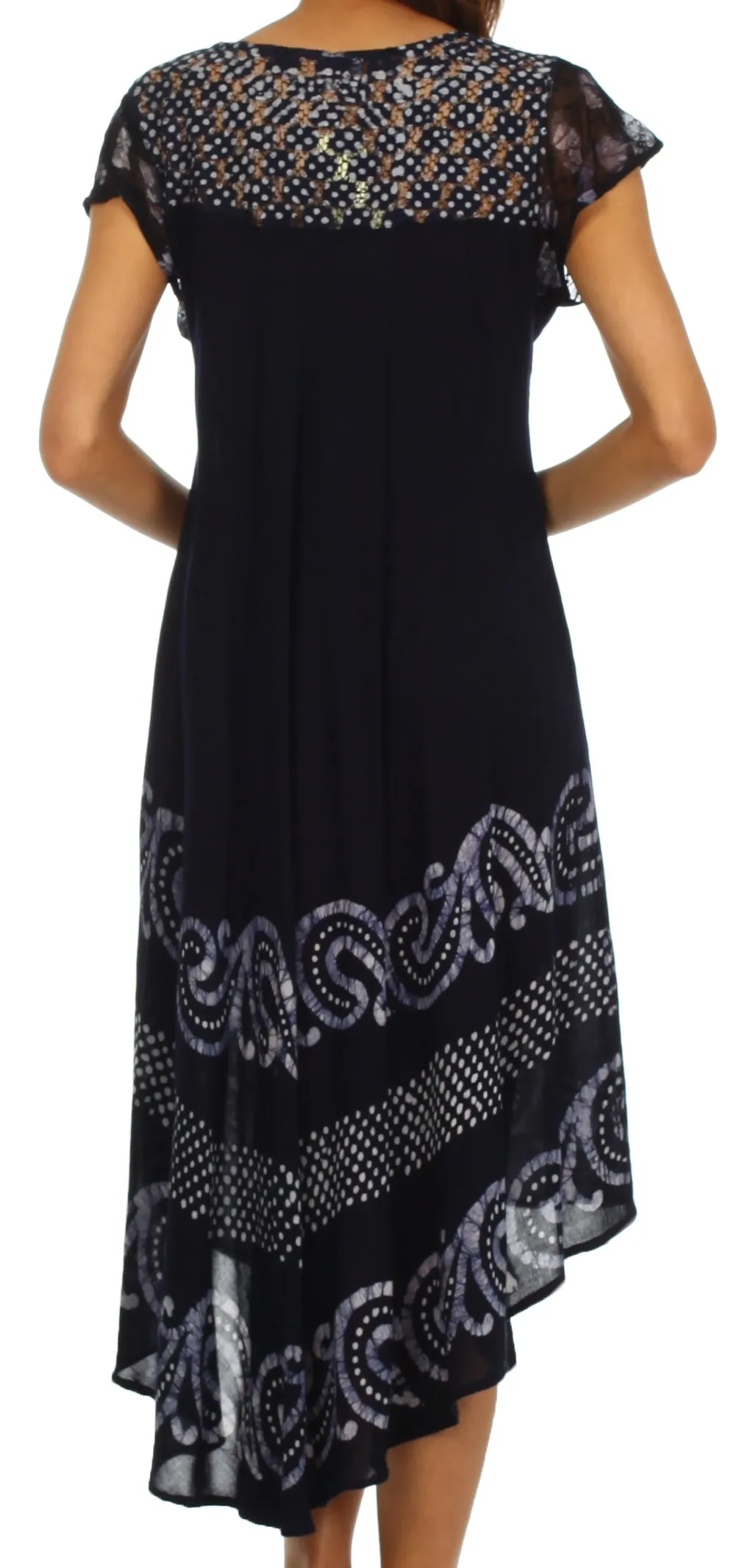 Sakkas Calista Embroidered Caftan Dress