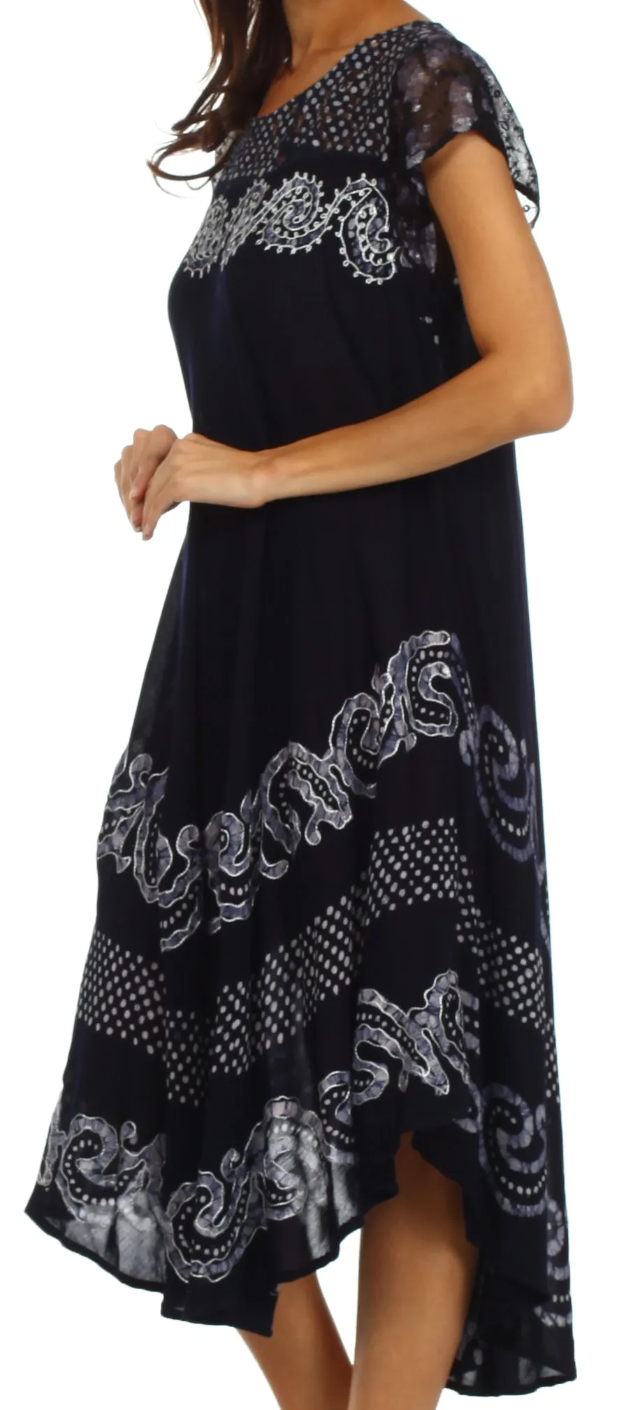 Sakkas Calista Embroidered Caftan Dress
