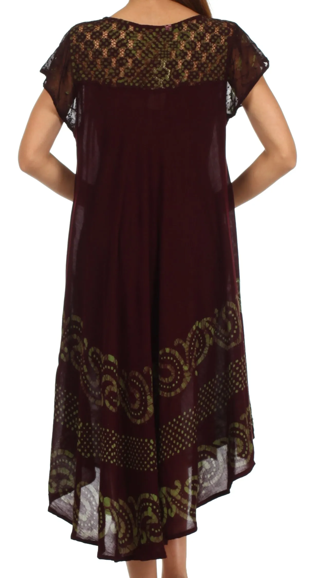 Sakkas Calista Embroidered Caftan Dress