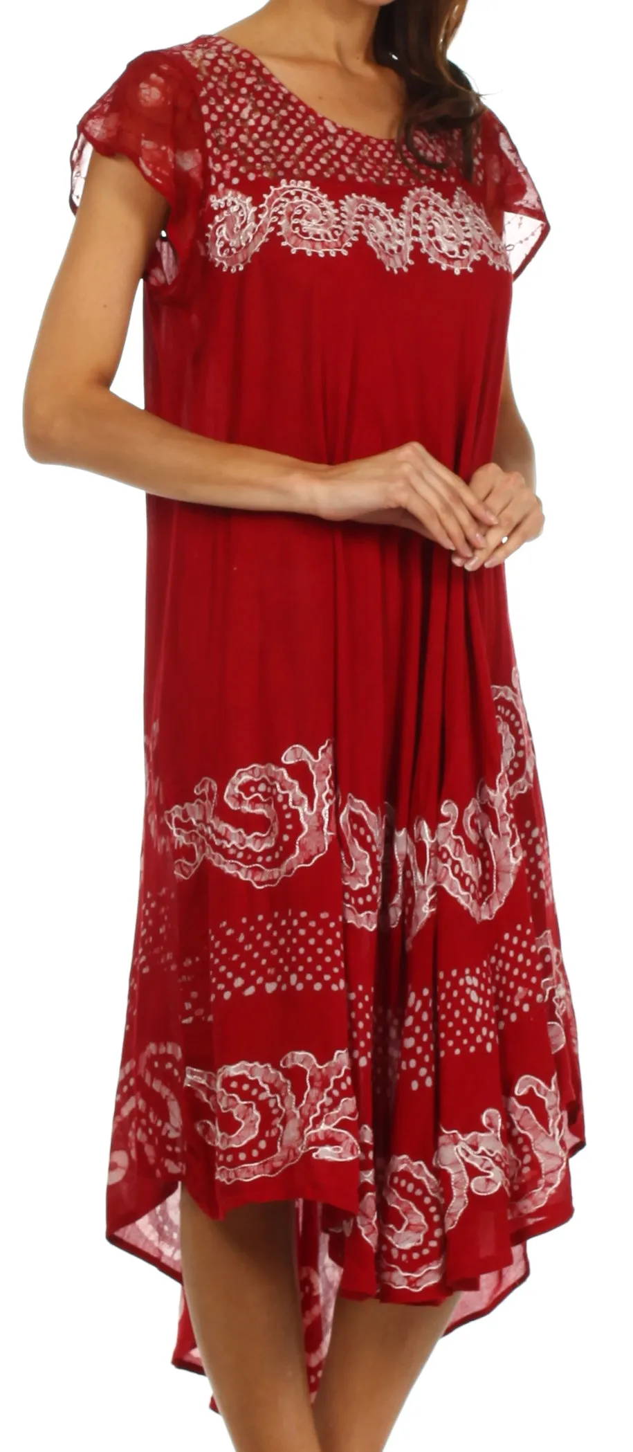 Sakkas Calista Embroidered Caftan Dress