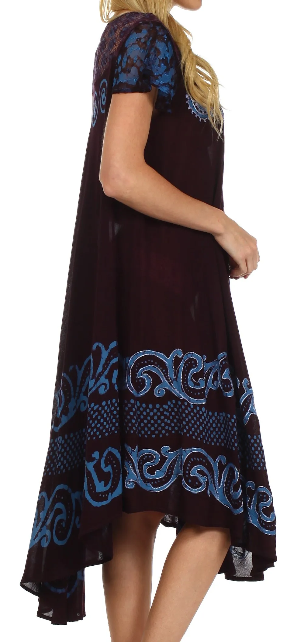 Sakkas Calista Embroidered Caftan Dress