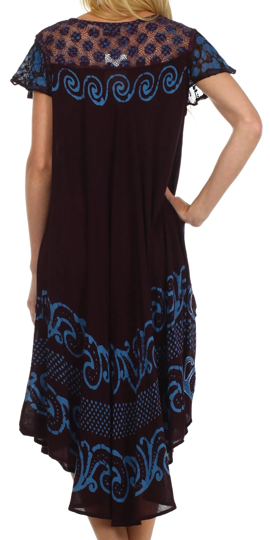 Sakkas Calista Embroidered Caftan Dress