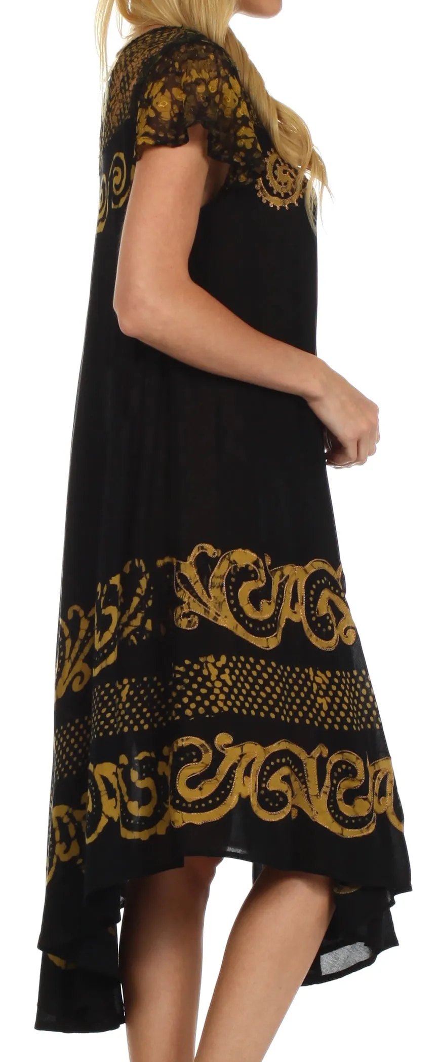 Sakkas Calista Embroidered Caftan Dress