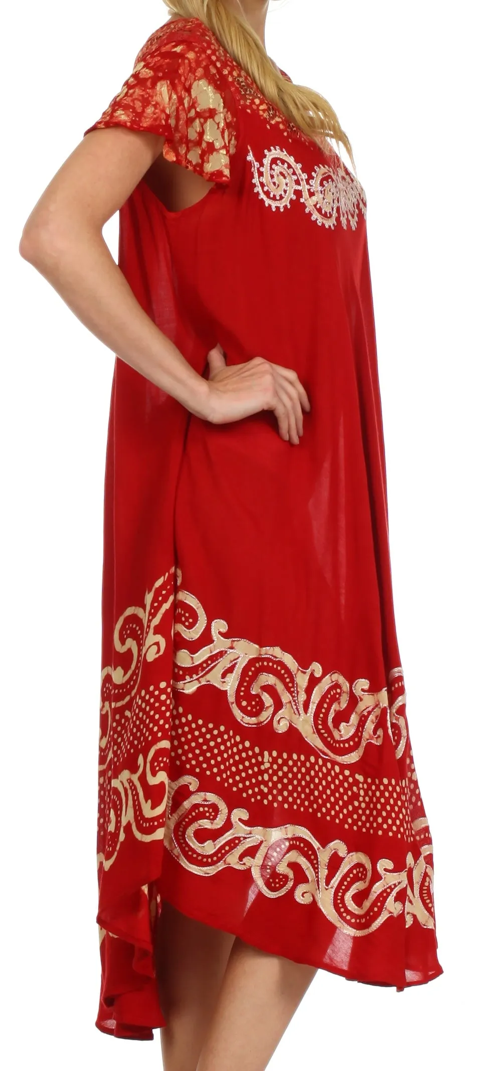 Sakkas Calista Embroidered Caftan Dress