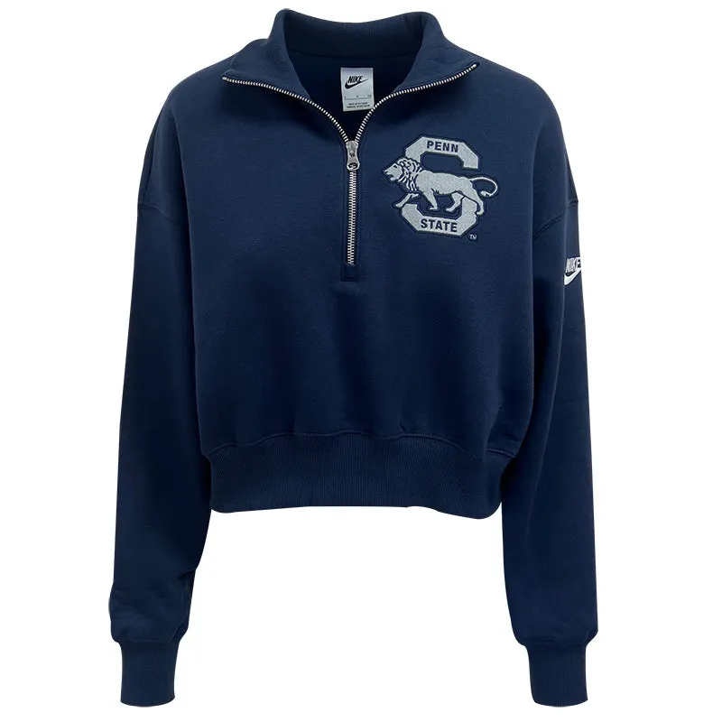 Sale - Nike Ladies Cropped 1/4 Zip Top