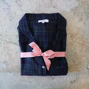 Scarlette Cotton Pajama Set - Dark Plaid