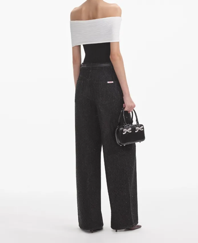Self-Portrait  RHINESTONE JEANS