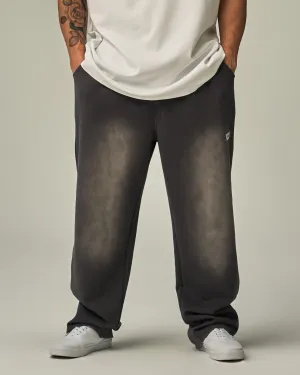 Side-Zip Straight Wide Pants
