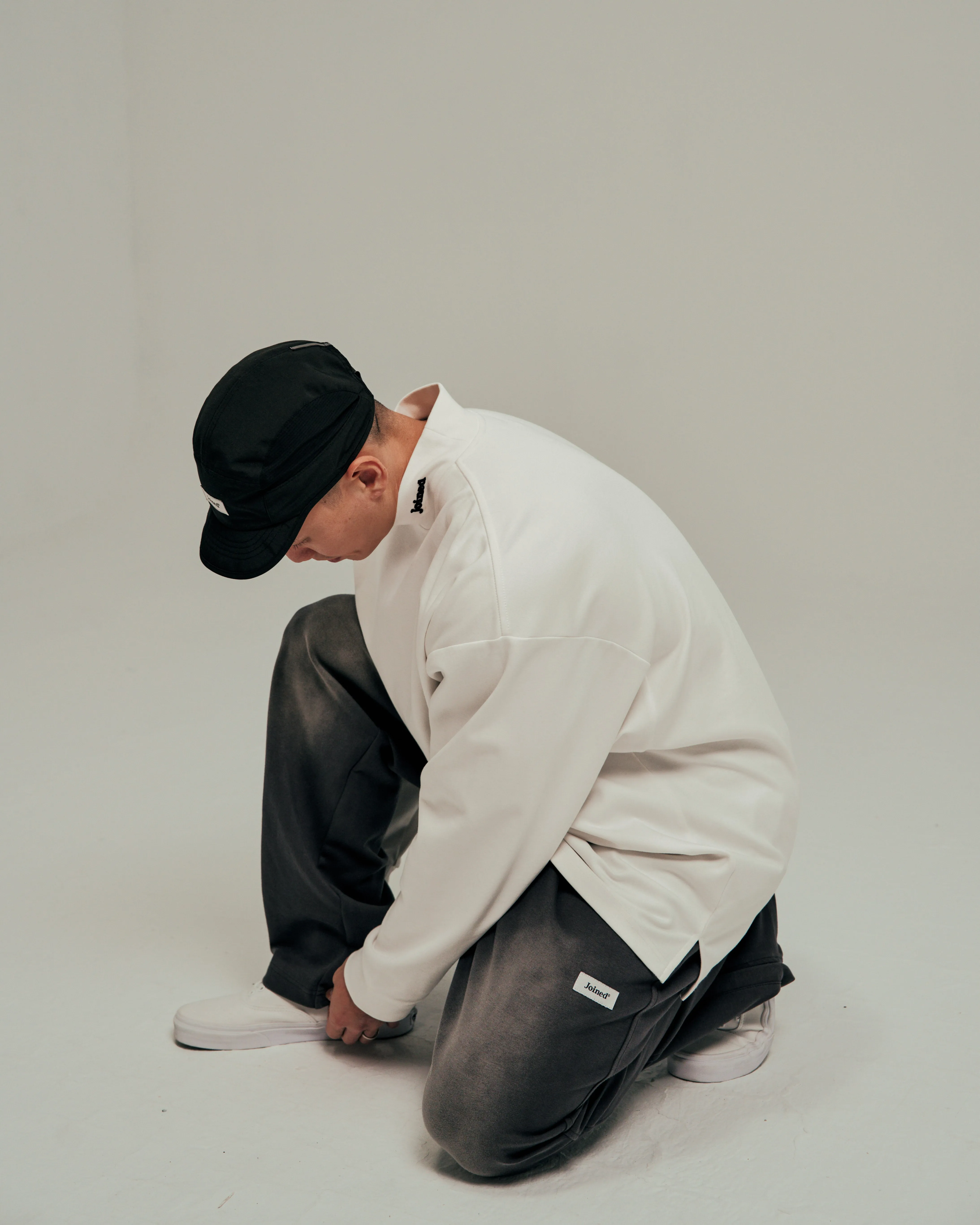 Side-Zip Straight Wide Pants