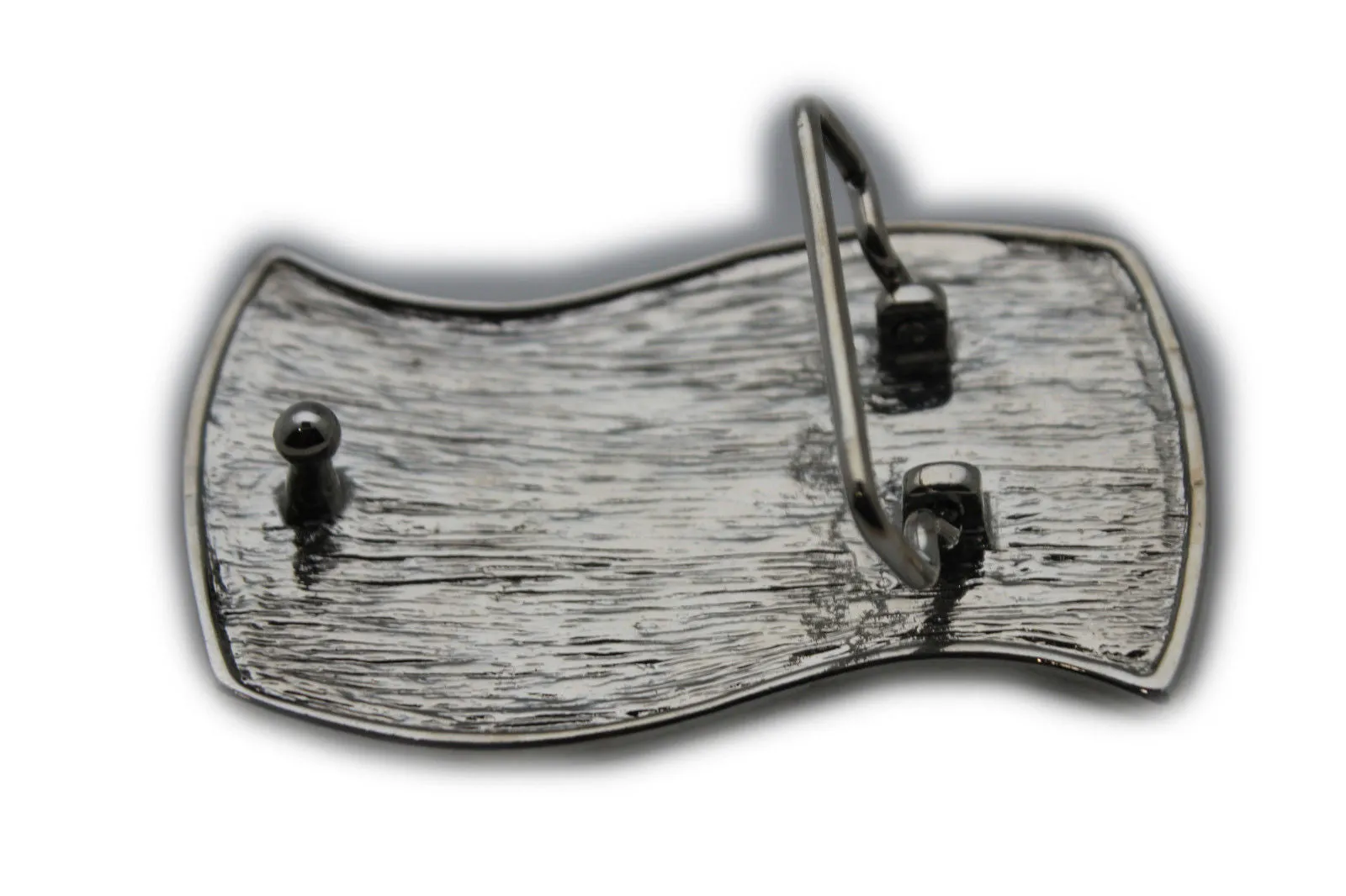 Silver Metal 3D USA Flag United States Belt Buckle Men Cowboy Western