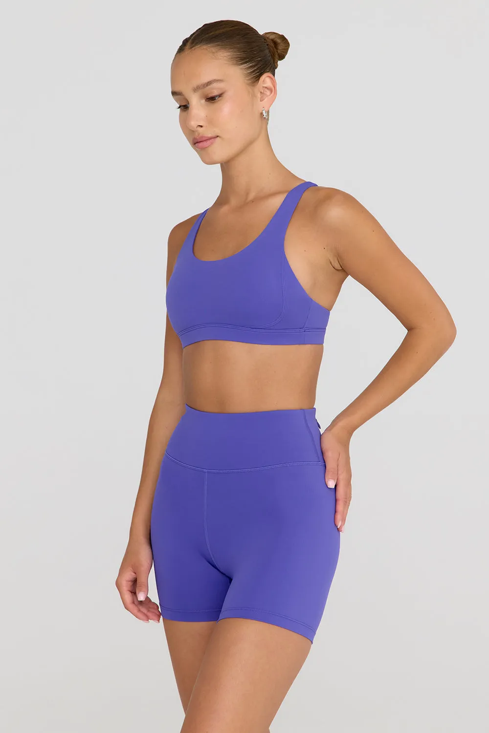 SKINLUXE TANK SPORTS BRA - GRAPE