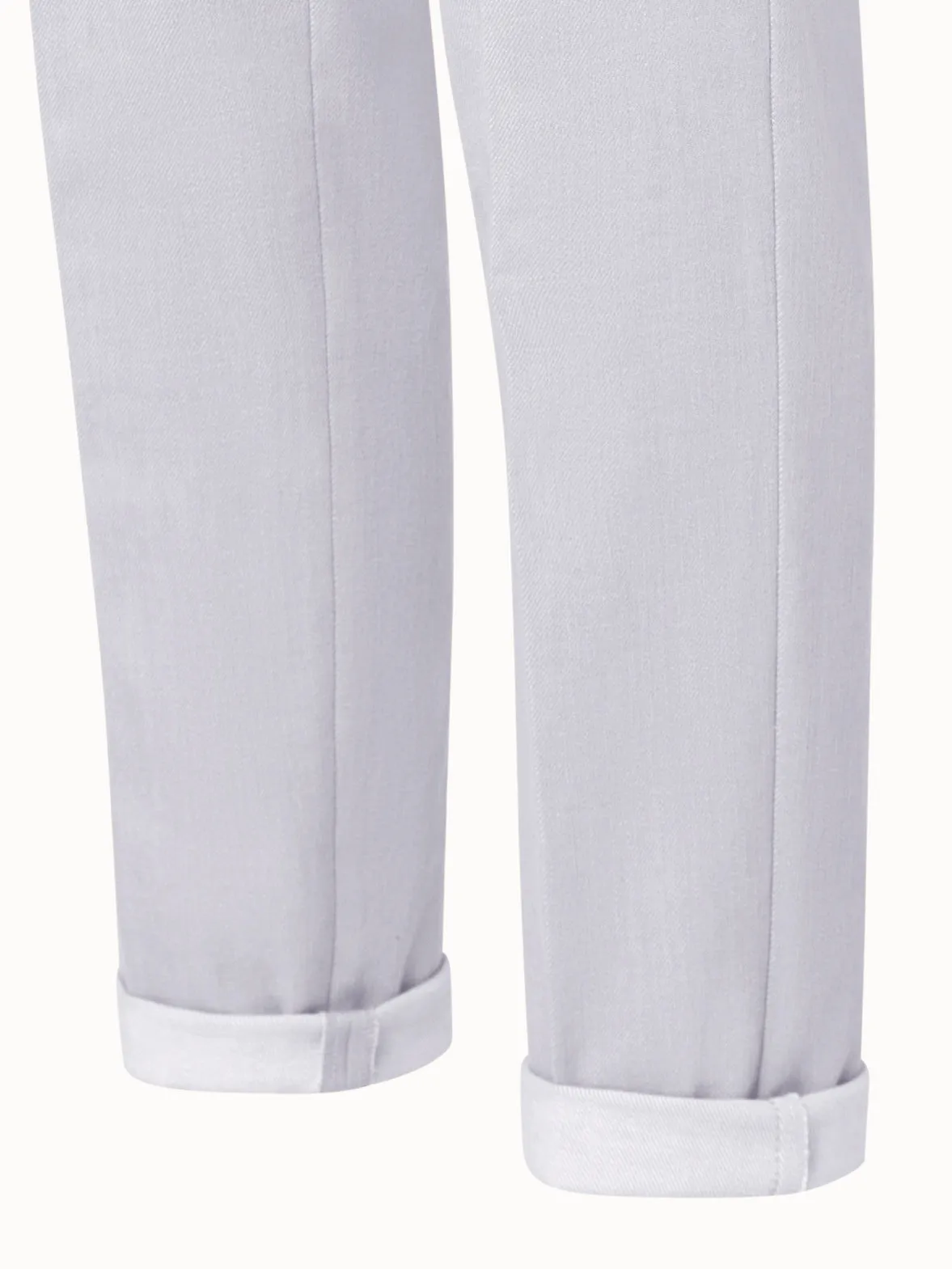 Slim Cotton Denim Stretch Pants