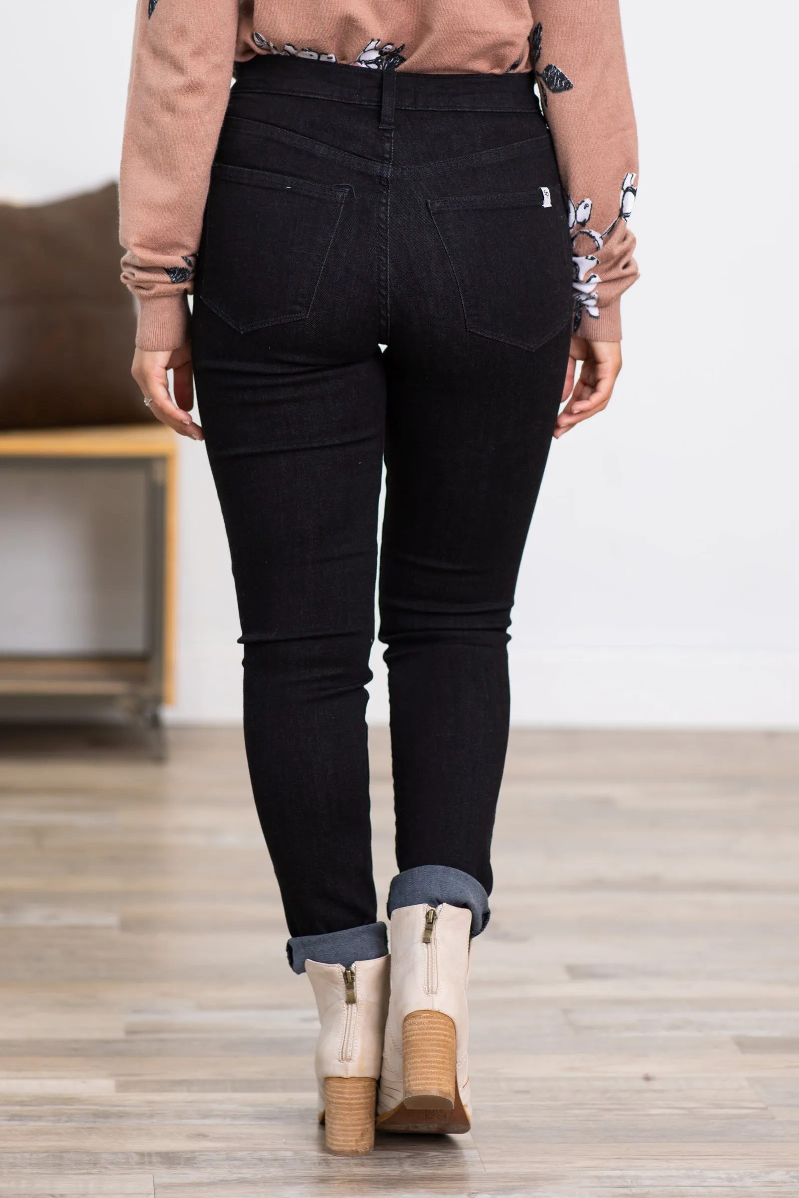 Sneak Peek Black Classic Skinny Jeans