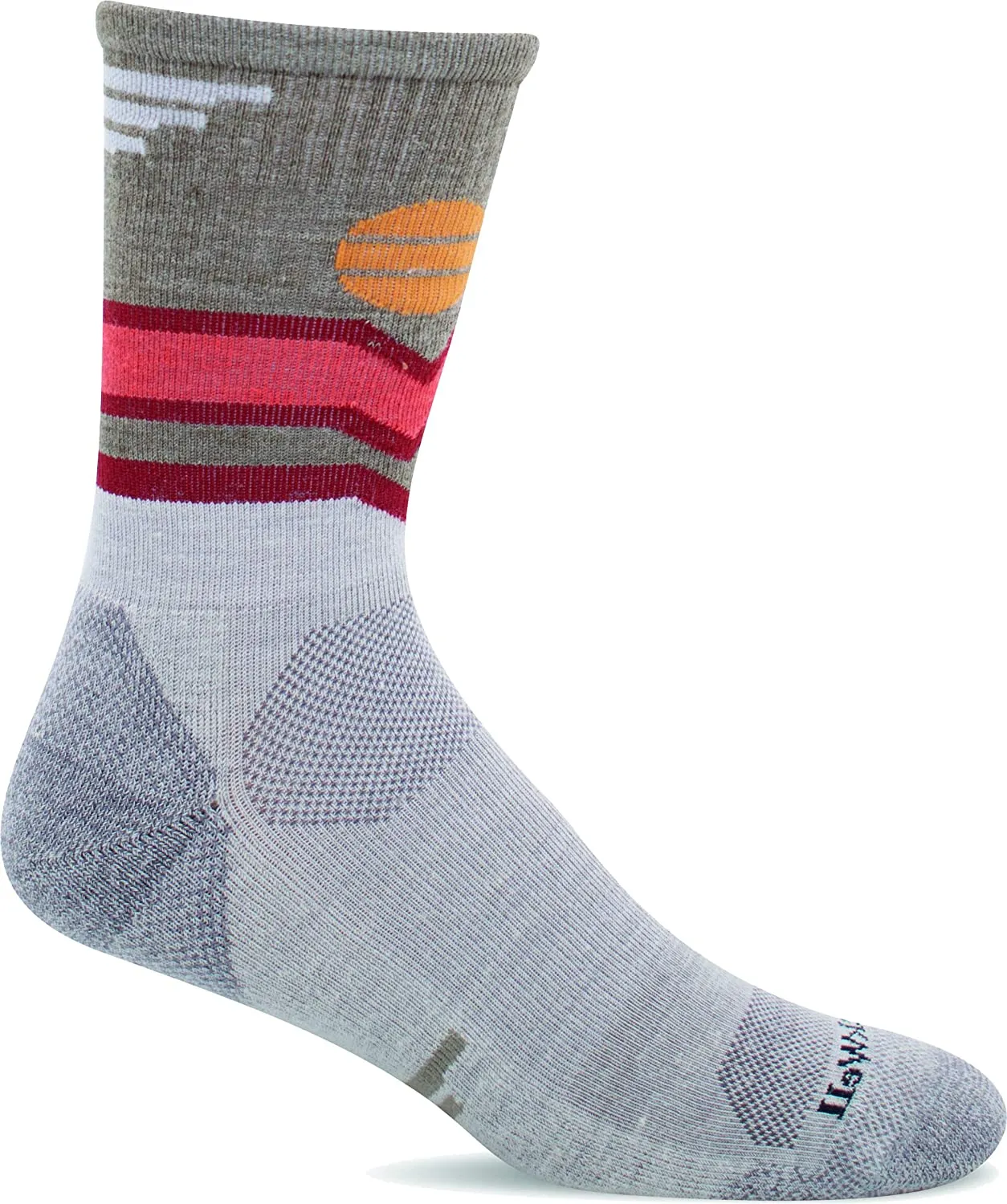 Sockwell Women's Mountain Beat Crew Moderate Compression Sock