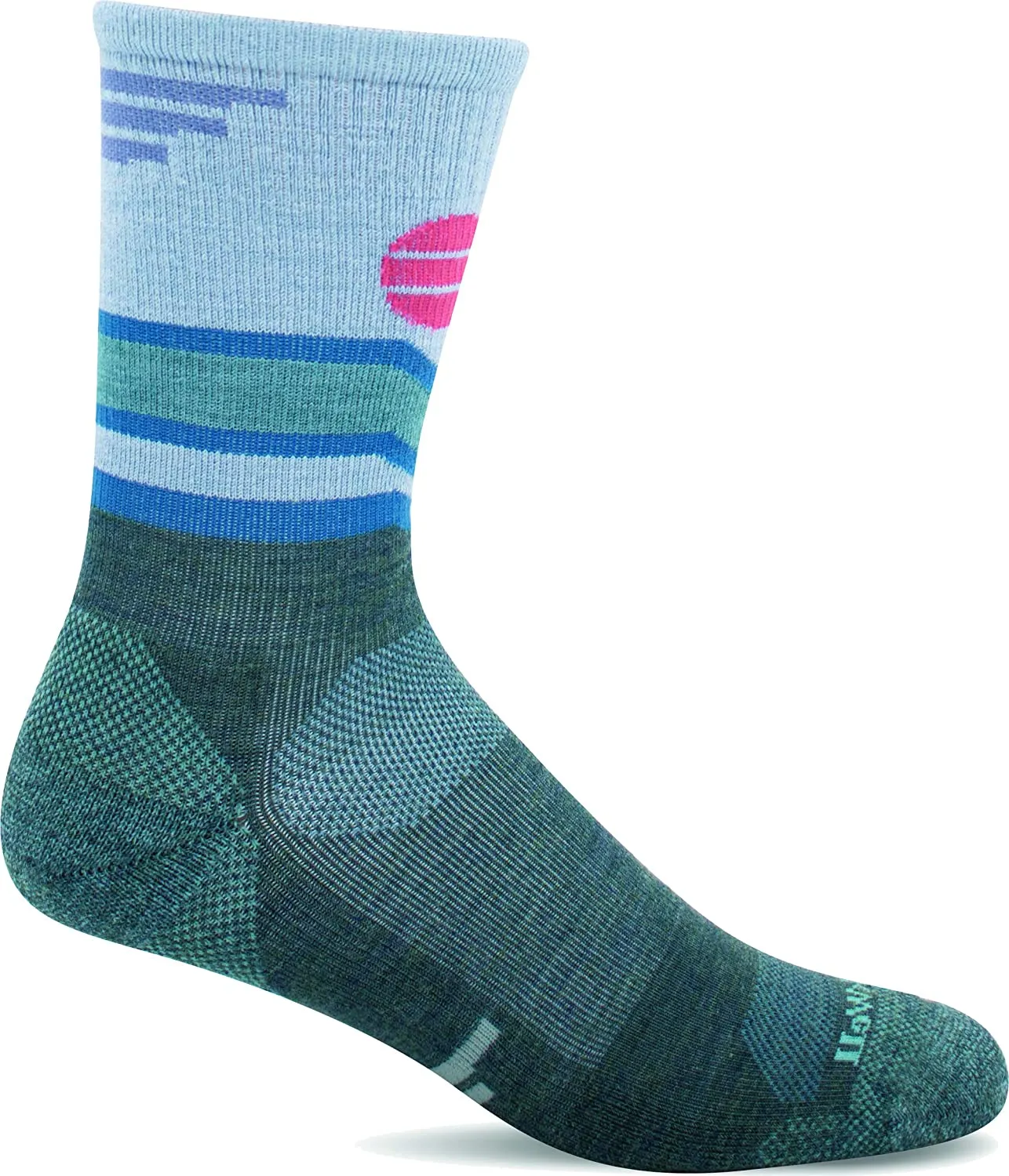 Sockwell Women's Mountain Beat Crew Moderate Compression Sock