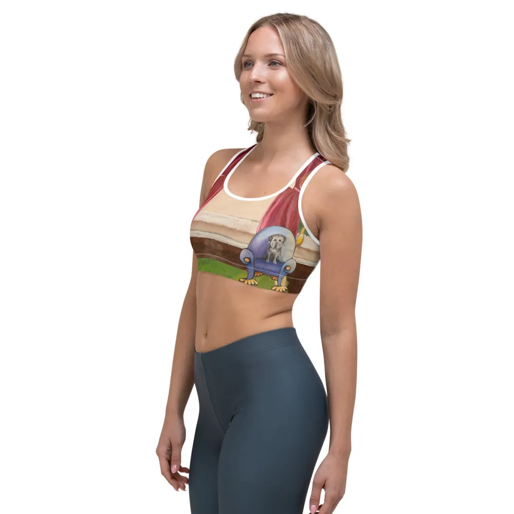 Sports Bra "Waiting for Mom"