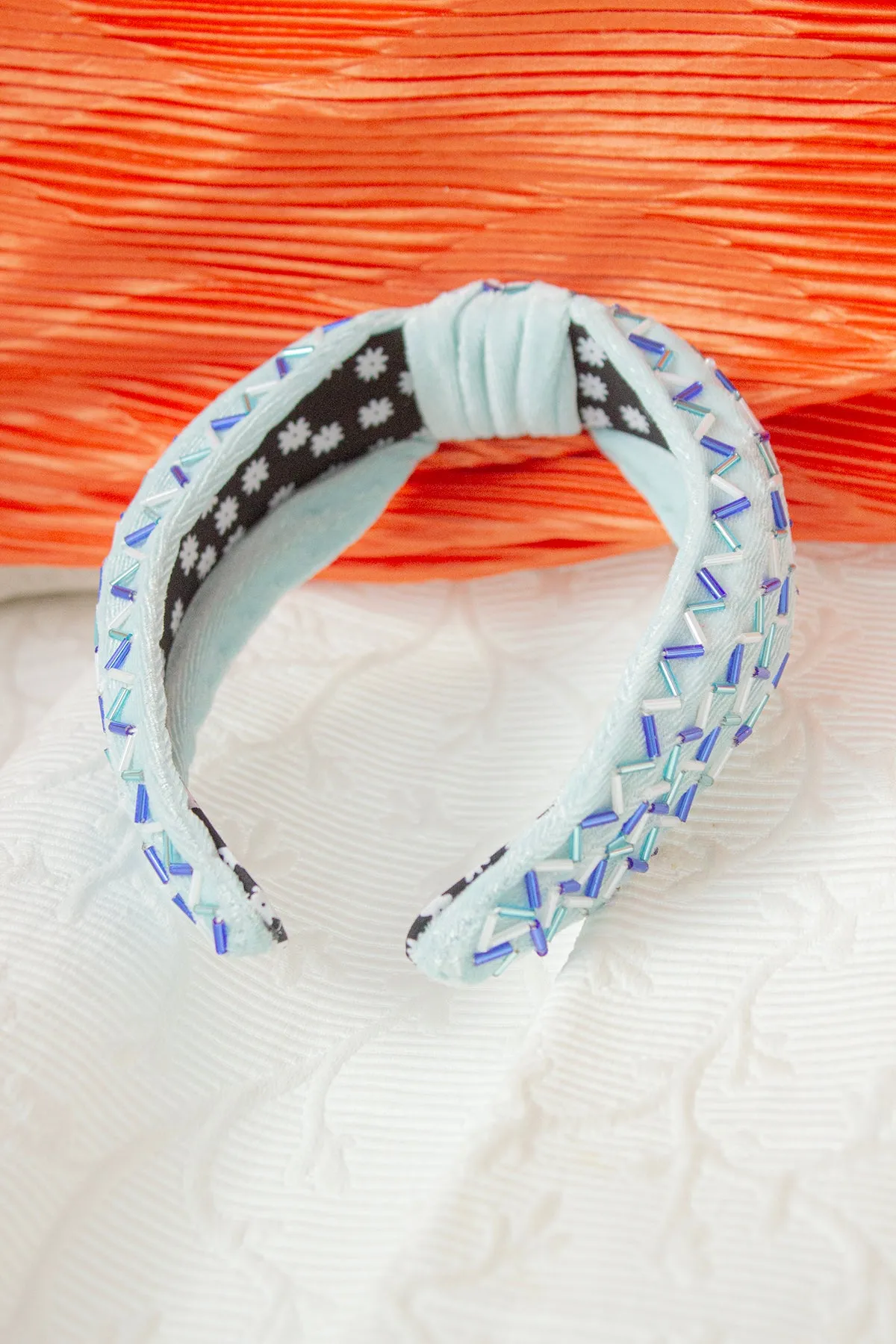 Sprinkle Beaded Twist Knot Headband