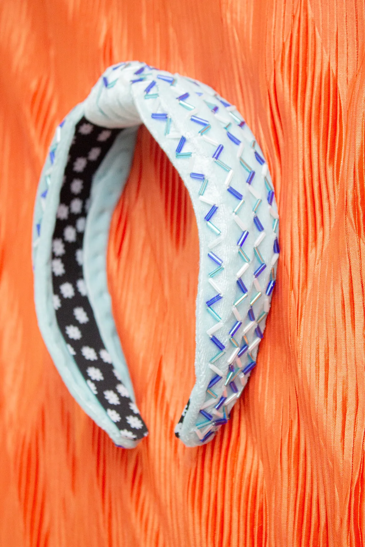 Sprinkle Beaded Twist Knot Headband