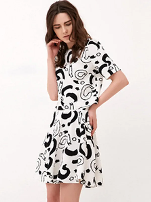 strokes printed boxy top