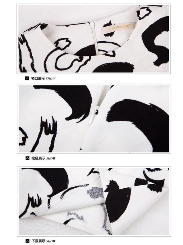 strokes printed boxy top