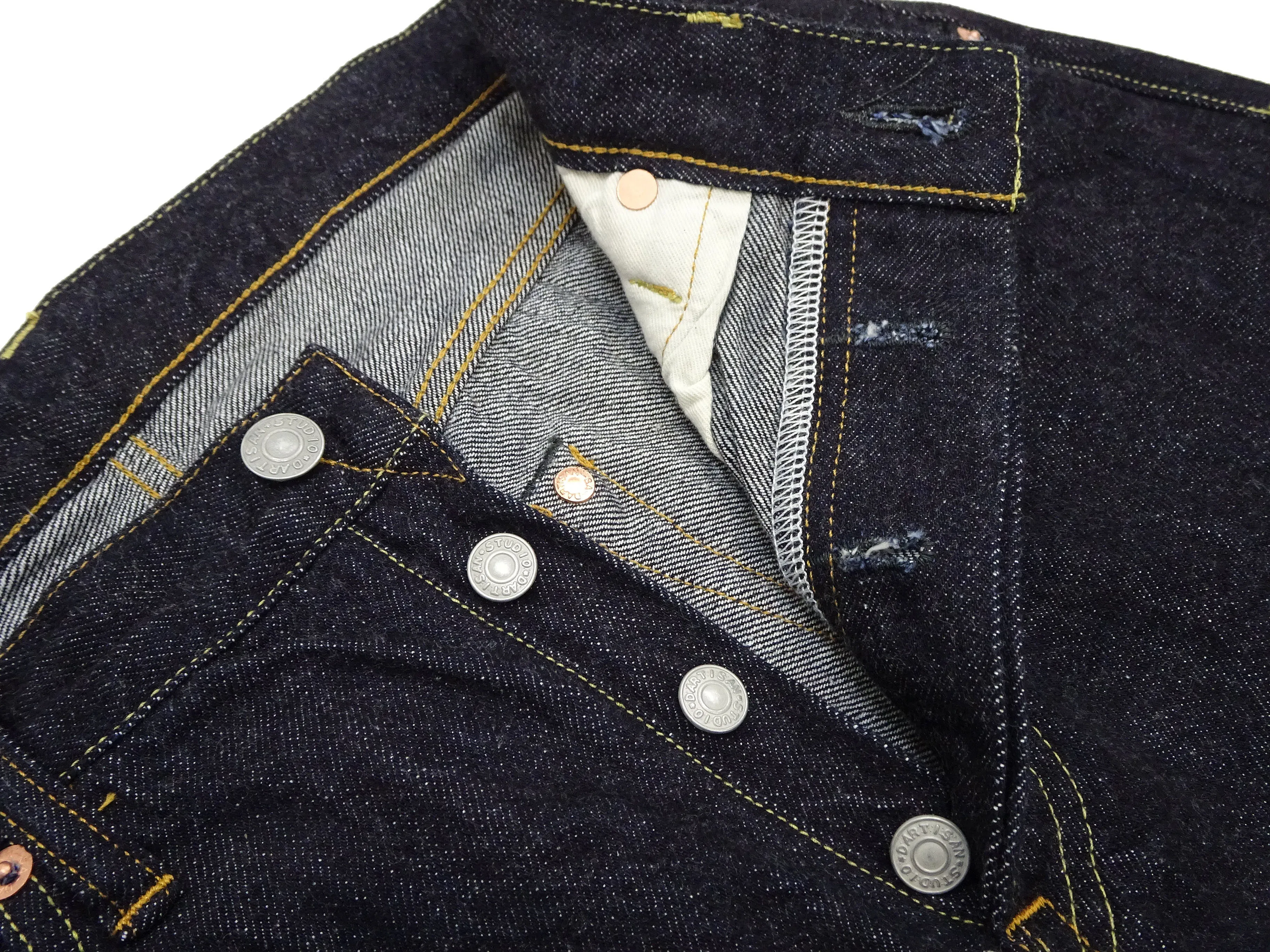 Studio D'artisan Jeans Men's Relaxed Tapered Fit 12oz Japanese Denim Lightweight Jeans SD-508 One-Wash