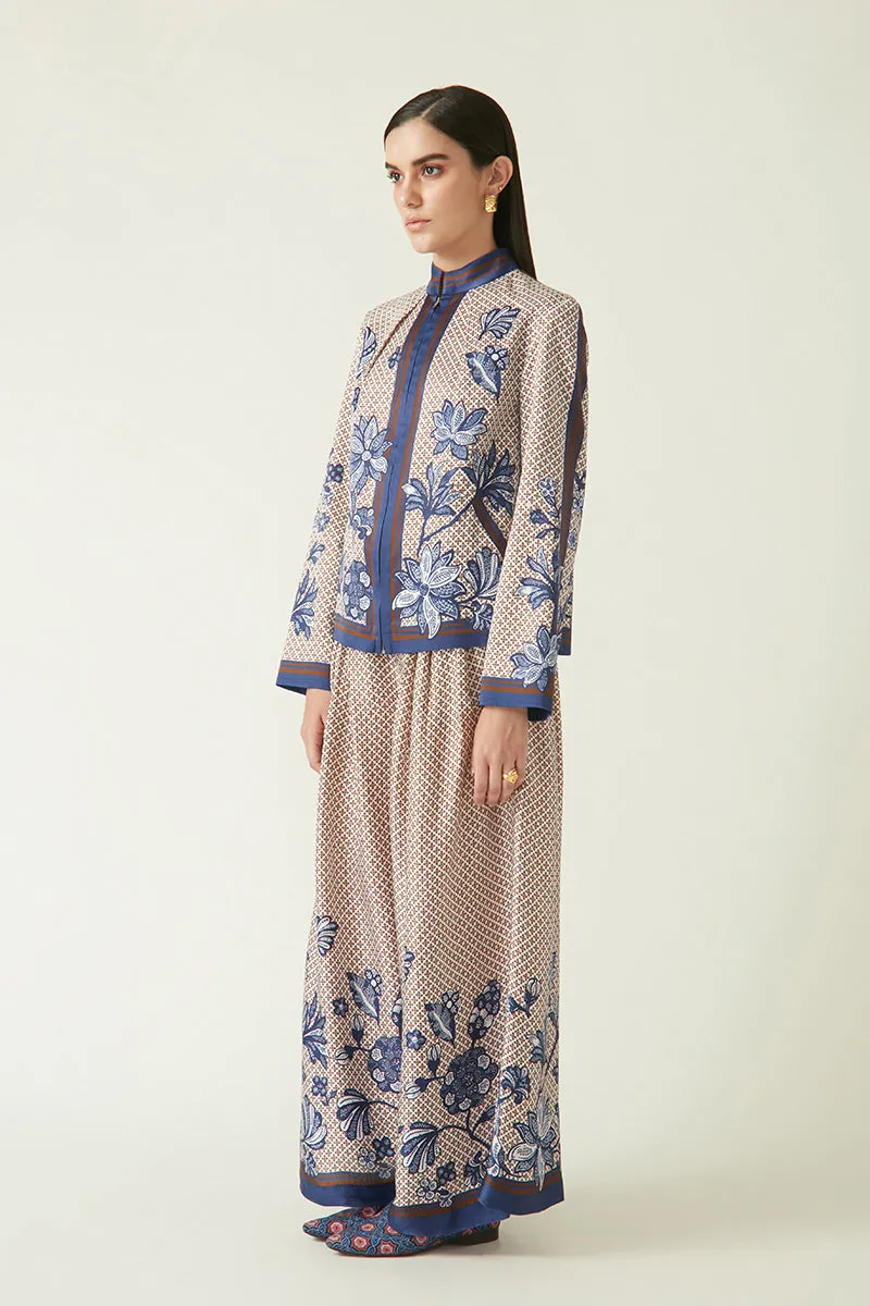 Summer Pant Linen Satin Garut Printed-Java E2-Fashion Edit-2JV-30-Payal Pratap