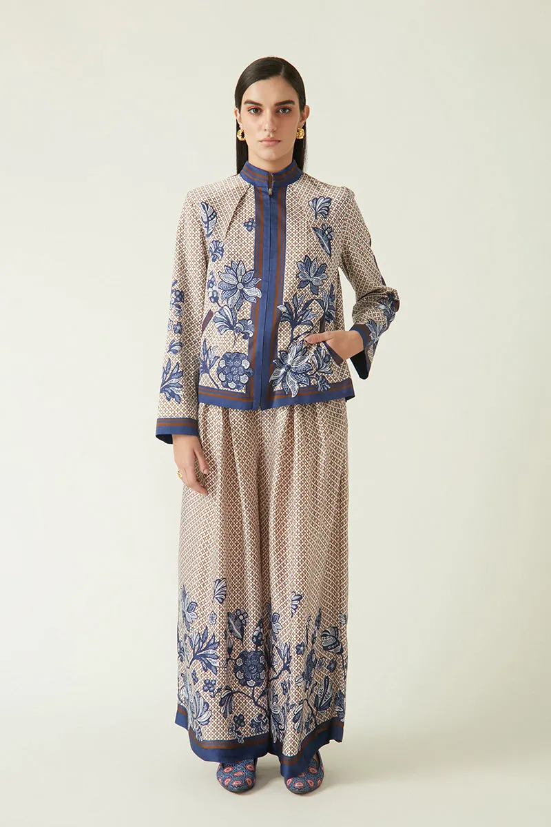 Summer Pant Linen Satin Garut Printed-Java E2-Fashion Edit-2JV-30-Payal Pratap