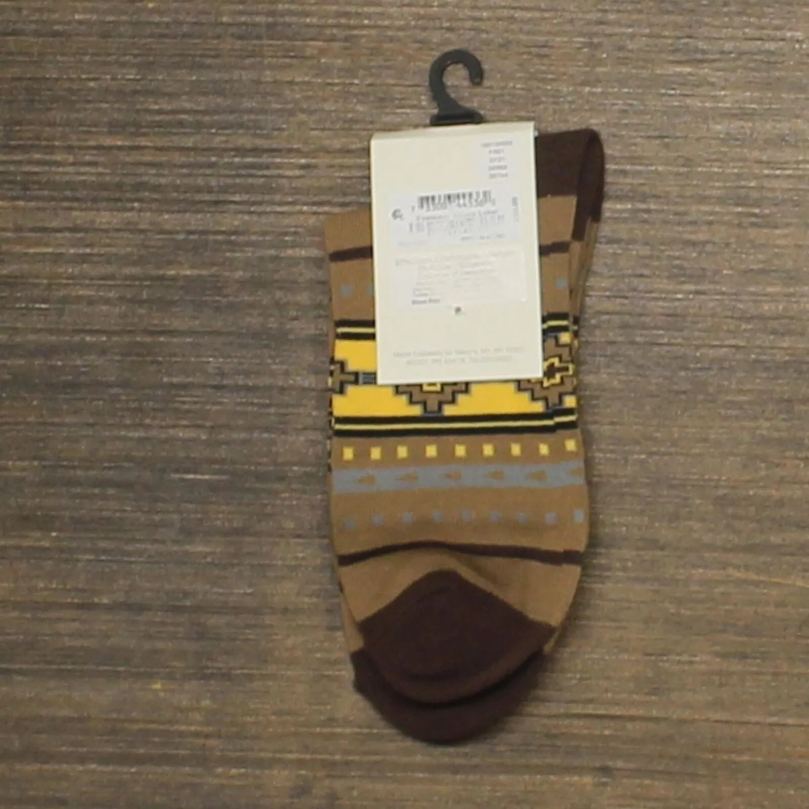 Sun   Stone Mens Aztec Patterned Half Calf Socks