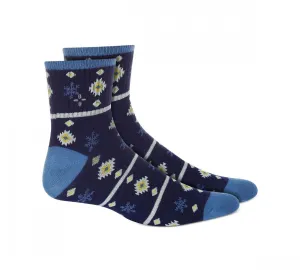 Sun   Stone Men's Snowflake Holiday Half-Calf Socks