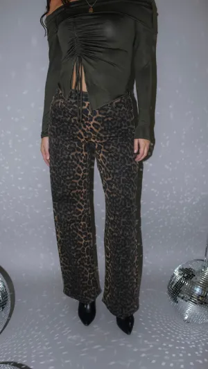 Super Trendy Leopard Jeans