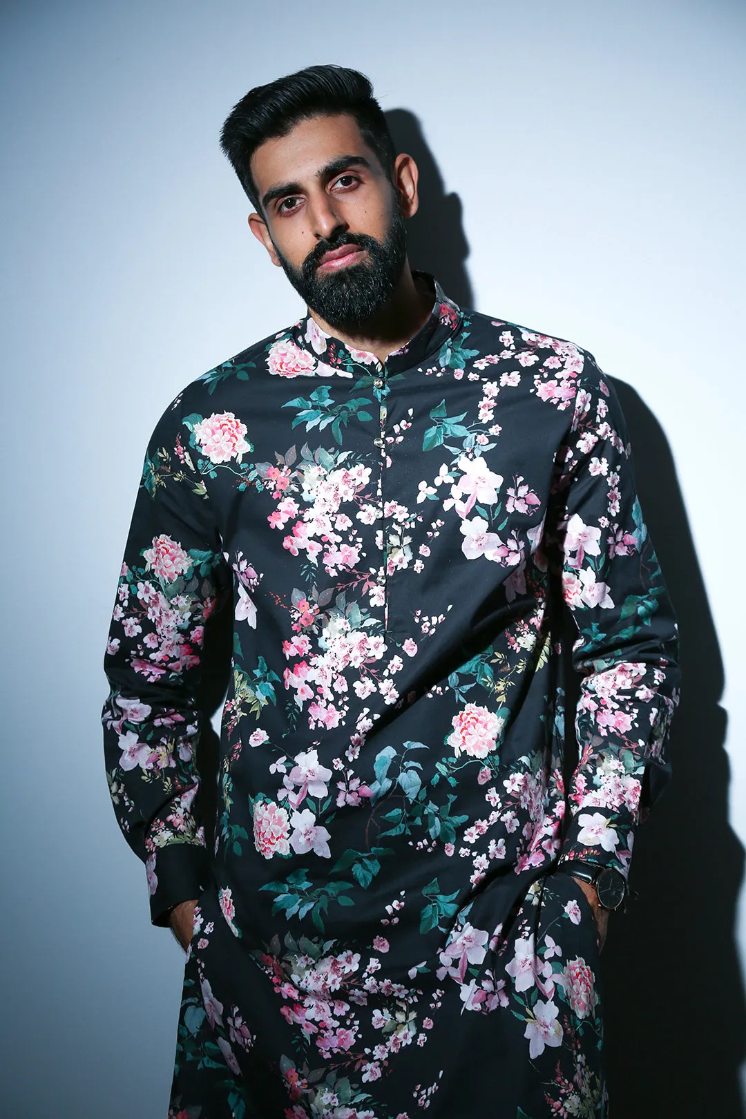 SURIN Floral Blossom Kurta Shirt
